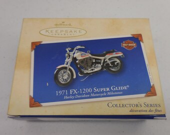Hallmark 2002 Harley-Davidson 1971 FX-1200 Super Glide Keepsake Ornament QXI8123