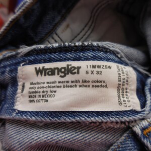 Wrangler 11MWZSW cowboy jeans medium wassing hoge taille rechte pijpen 26 x 31 afbeelding 8