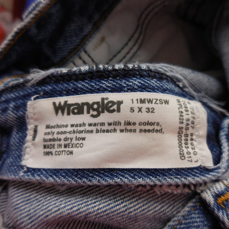 Wrangler 11MWZSW cowboy jeans medium wassing hoge taille rechte pijpen 26 x 31 afbeelding 8