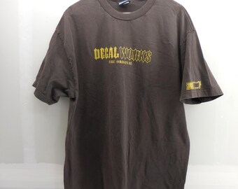 Decal Works オリジナル SoCalMX モトクロス グラフィック Tシャツ ブラウン XL