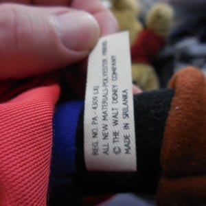Disney Sorcerer Mickey Mouse Fantasia Plush Wizard Hat Red Robe 15 Inch Vintage image 7
