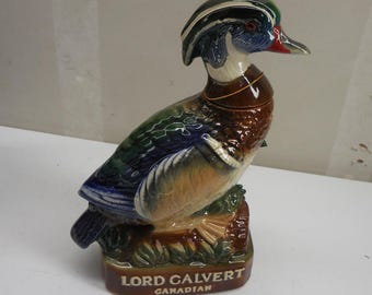 Vintage 1978 Lord Calvert Canadian Wood Duck Decanter Limited Edition Series 2