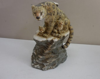 Decanter in edizione limitata Ski Country 1979 della serie "Leopardo delle nevi e fauna selvatica", con scatola.