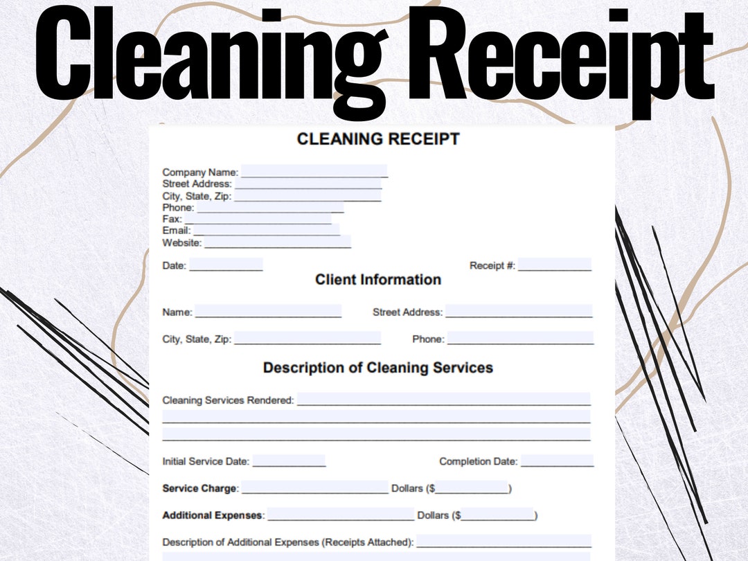 cleaning-service-receipt-cleaning-service-receipt-template-cleaning-service-receipt-forms-ms-editable-word-etsy
