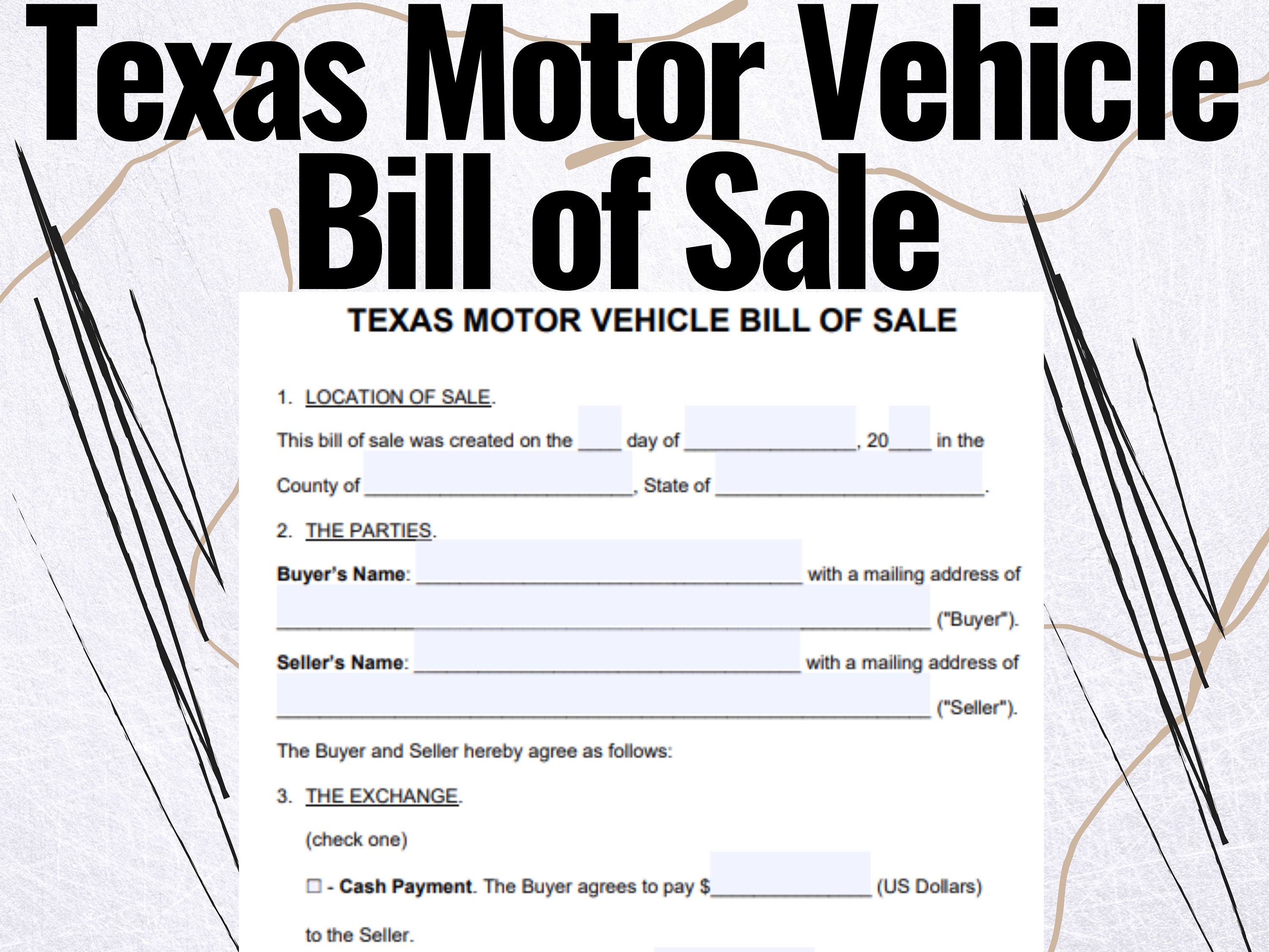 Texas Motor Vehicle Bill of Sale, Texas Motor Vehicle Bill of Sale Form Texas Motor Vehicle Bill of Sale, Texas Motor Vehicle Bill of Sale Form