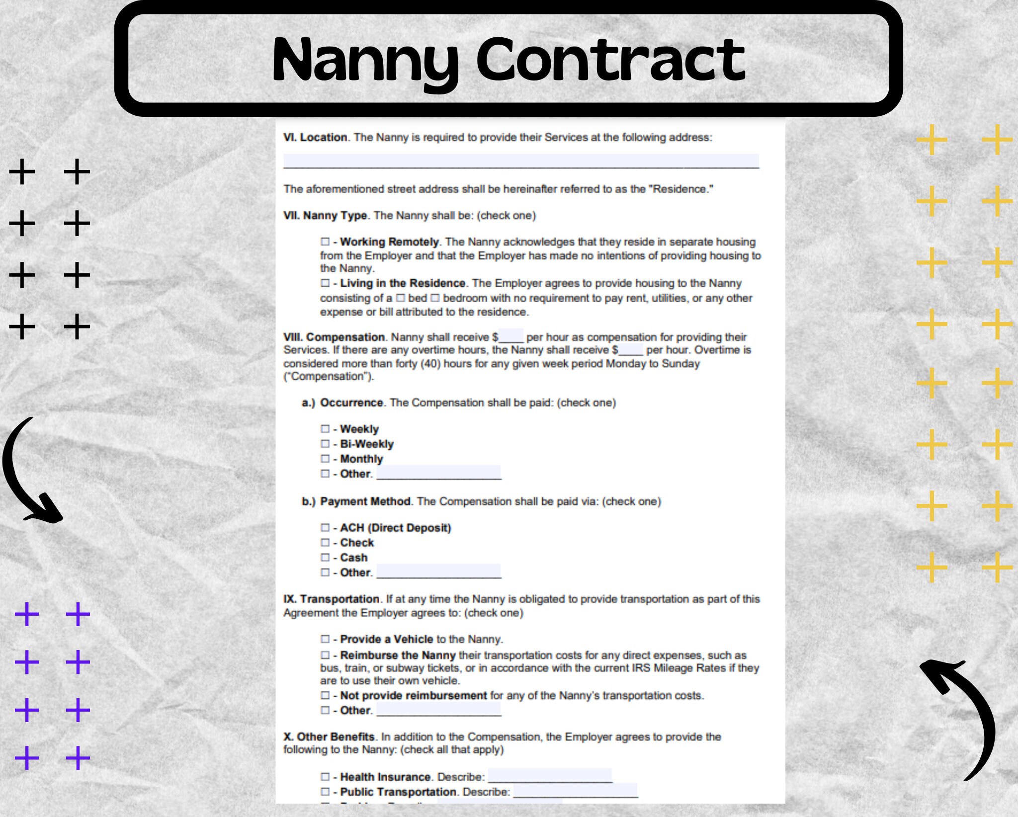 Nanny Contract Nanny Contract Template Nanny Contract Forms Etsy Nanny Contract Nanny Contract Template Nanny Contract Forms Etsy