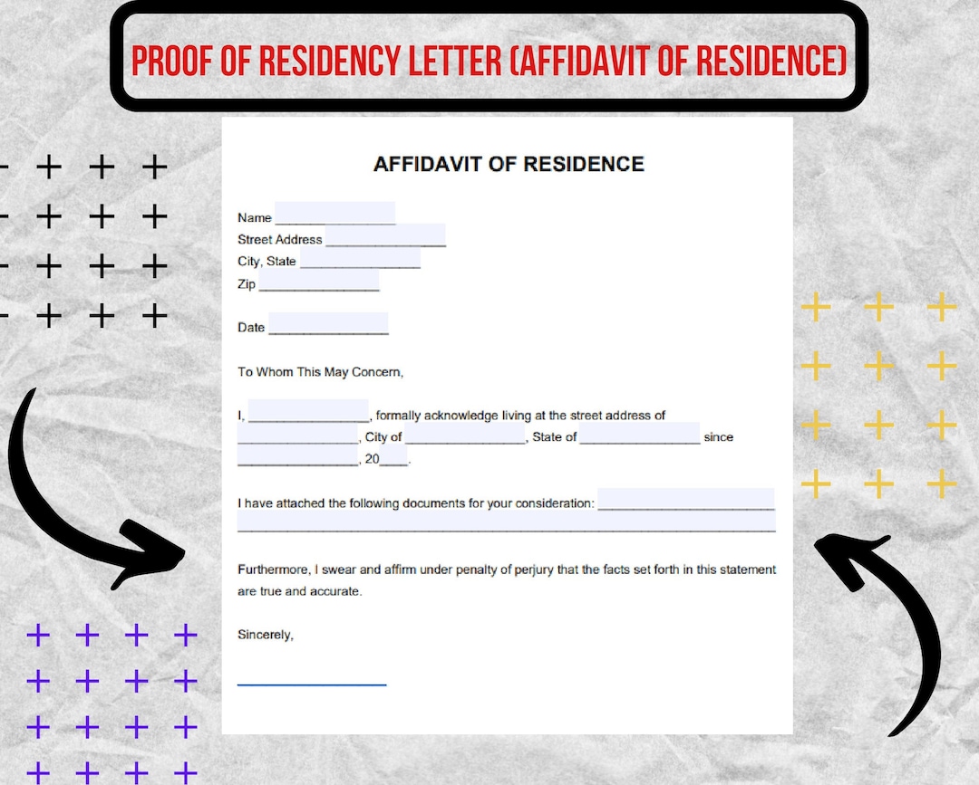 DMV Proof of Residency Letter DMV Proof of Residency Letter Form / DMV