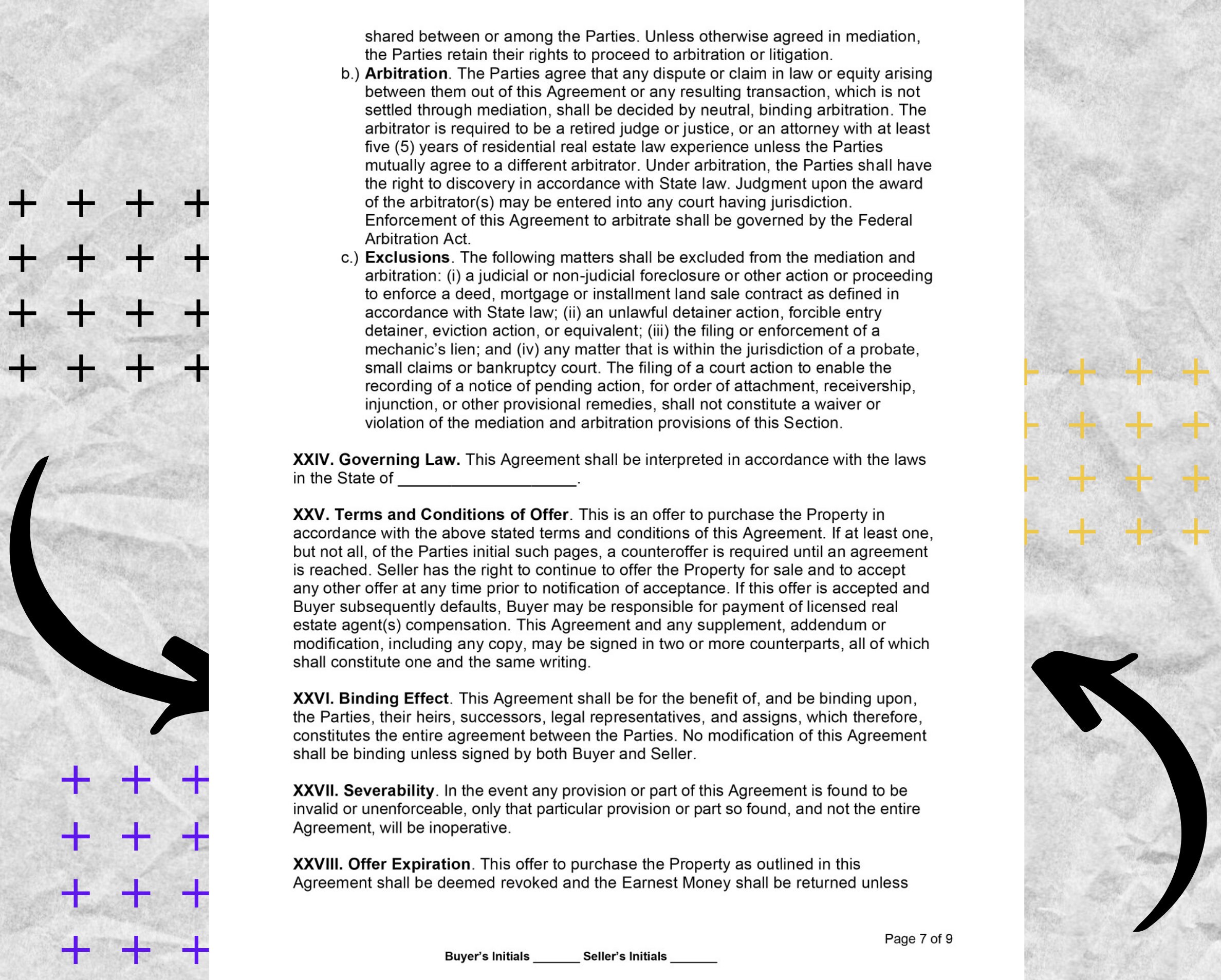 Residential Real Estate Purchase Agreement california Simple - Etsy