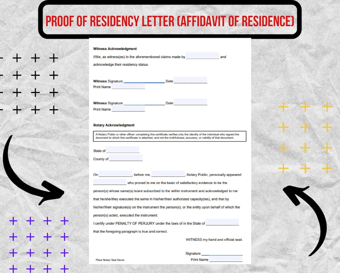 DMV Proof of Residency Letter DMV Proof of Residency Letter Form / DMV