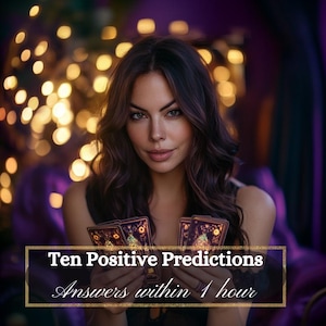 Leitura de Tarot com Dez Previsões Positivas, Entrega na Mesma Hora, PDF
