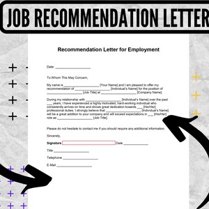 Plantilla de carta de recomendación laboral, formulario de carta de recomendación laboral, carta de recomendación laboral