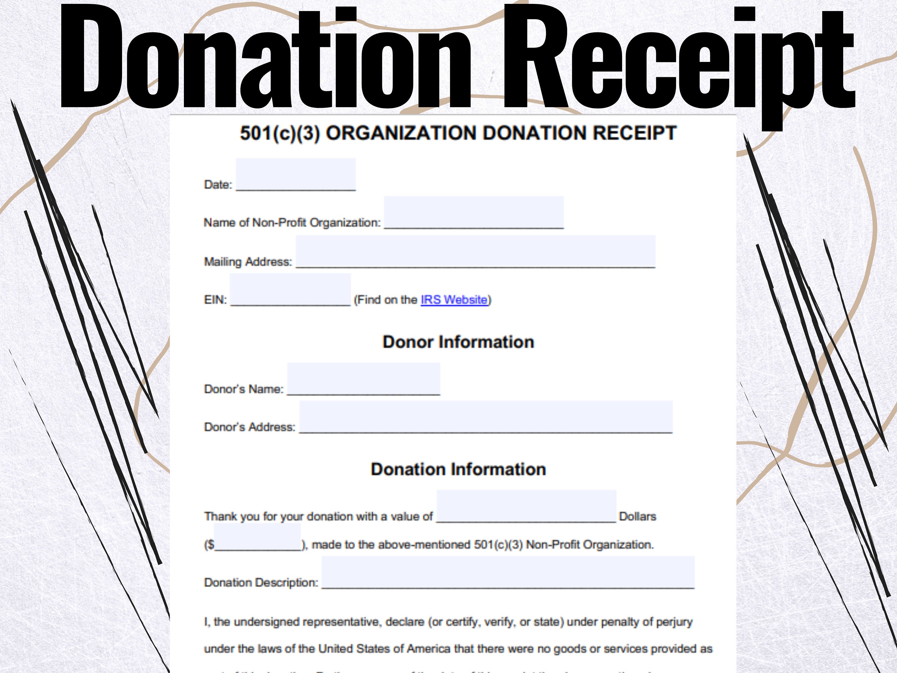 donation-receipt-donation-receipt-forms-donation-receipt-etsy
