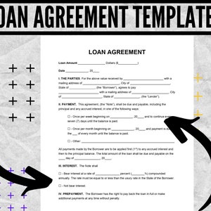 Loan Agreement form, Loan Agreement Templates, Loan Agreement