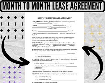 Month to month rental agreement - Monthly Rental Agreement - Month to Month lease contract