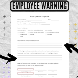 Employee Warning Notice Template,  Employee Warning Notice form,  Employee Warning form,  Employee Warning, Employee Warning Template