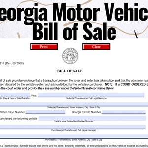 Georgia Motor Vehicle Bill of Sale , Georgia Motor Vehicle Bill of Sale forms , Georgia Motor Vehicle Bill of Sale template