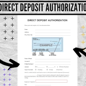 Direct Deposit Authorization - Direct Deposit Authorization Form -  Direct Deposit Authorization templates