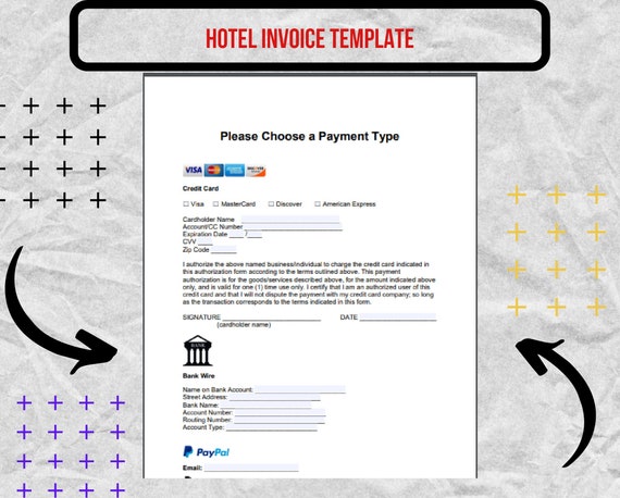 hotel receipt hotel receipt forms hotel receipt template etsy
