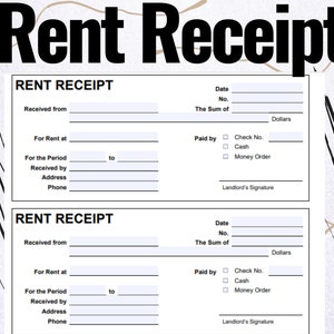 Rent Receipt - Rent Receipt forms - Rent Receipt template