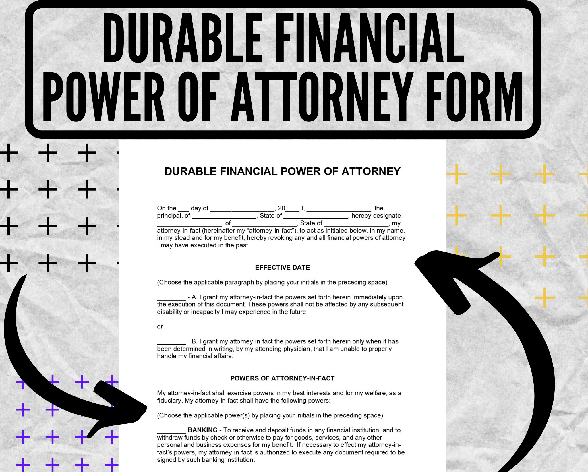 Durable financial power of attorney form durable financial power of
