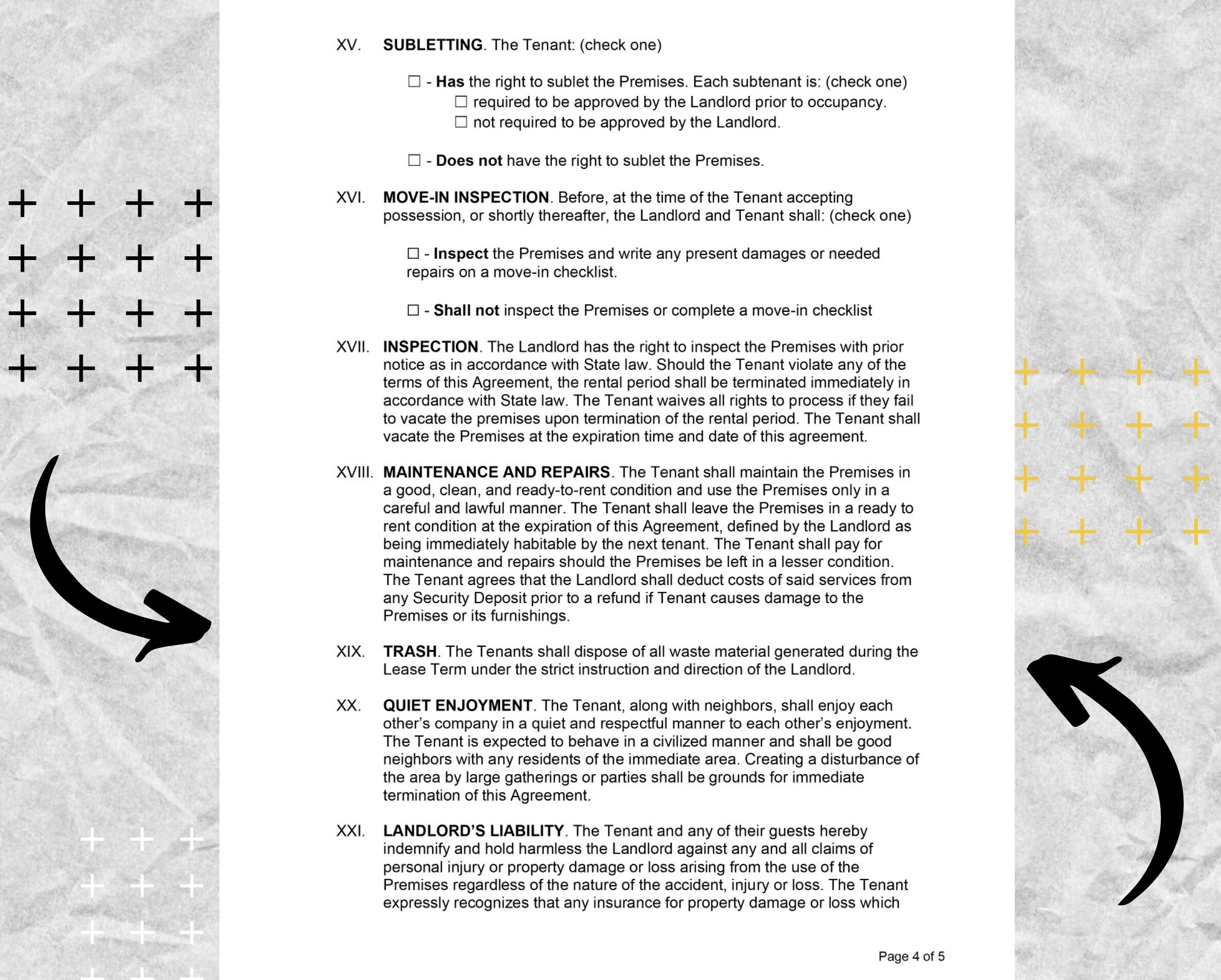 Short Term Rental Agreement vacation Rental Agreements - Etsy
