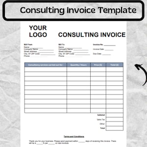 Consulting Invoice -  Consulting Invoice Template -  Consulting Invoice forms
