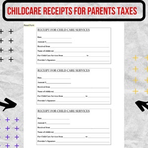 Childcare Receipts for Parents Taxes - Childcare Receipts for Parents Taxes form - Childcare Receipts for Parents Taxes template