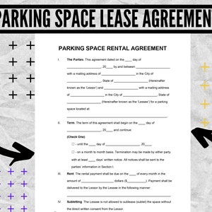 Parking Space Lease Agreement form -  Parking Space Lease Agreement templates - Parking Space Lease Agreement