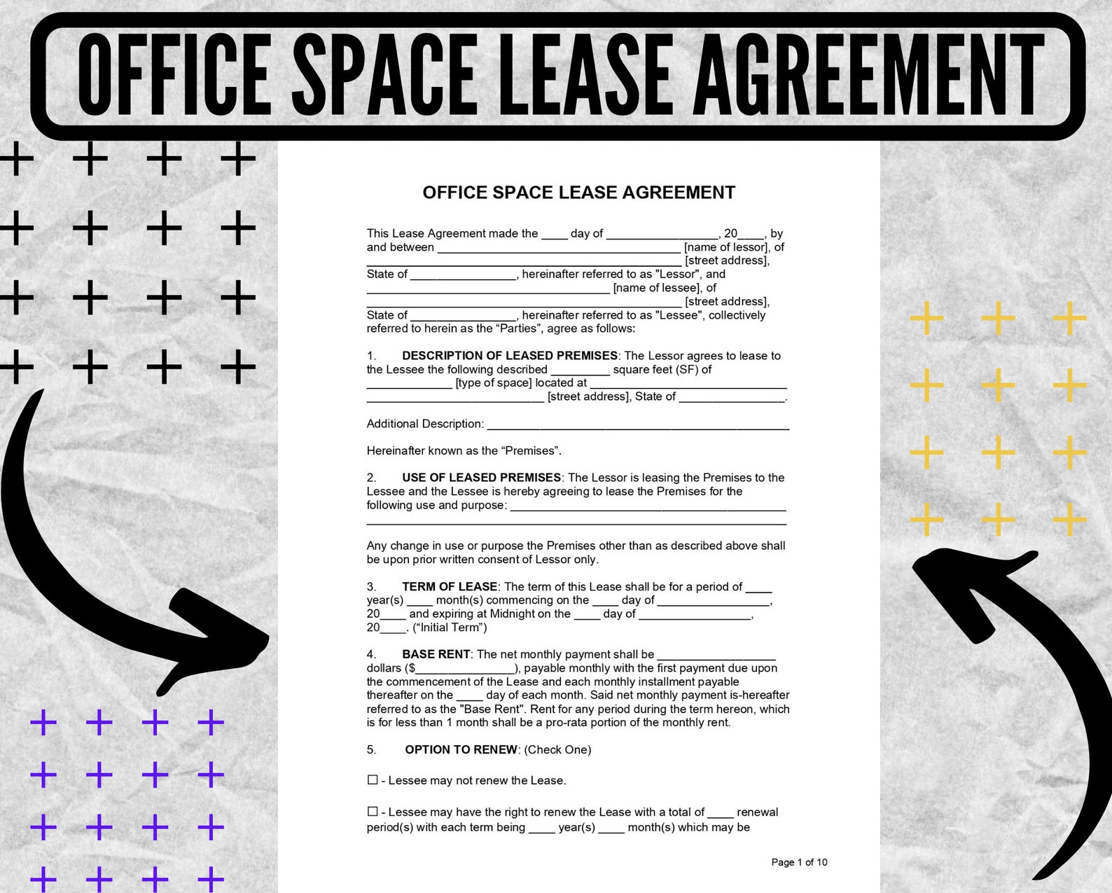 Office Space Lease Agreement / Office Space Lease Agreement Template
