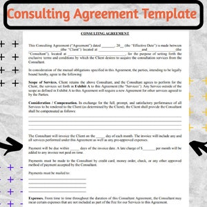 Consulting Agreement ,Consulting Agreement Template , Business Consulting , Independent Contractor Agreement , Consulting Services
