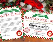 INSTANT DOWNLOAD EDITABLE Santa Box Christmas Eve Box Kit - Try Before You Buy!| Printing Service Available