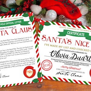 INSTANT DOWNLOAD BEWERKBARE Santa Box Kerstavond Box Kit - Probeer voordat je koopt!| Afdrukservice beschikbaar