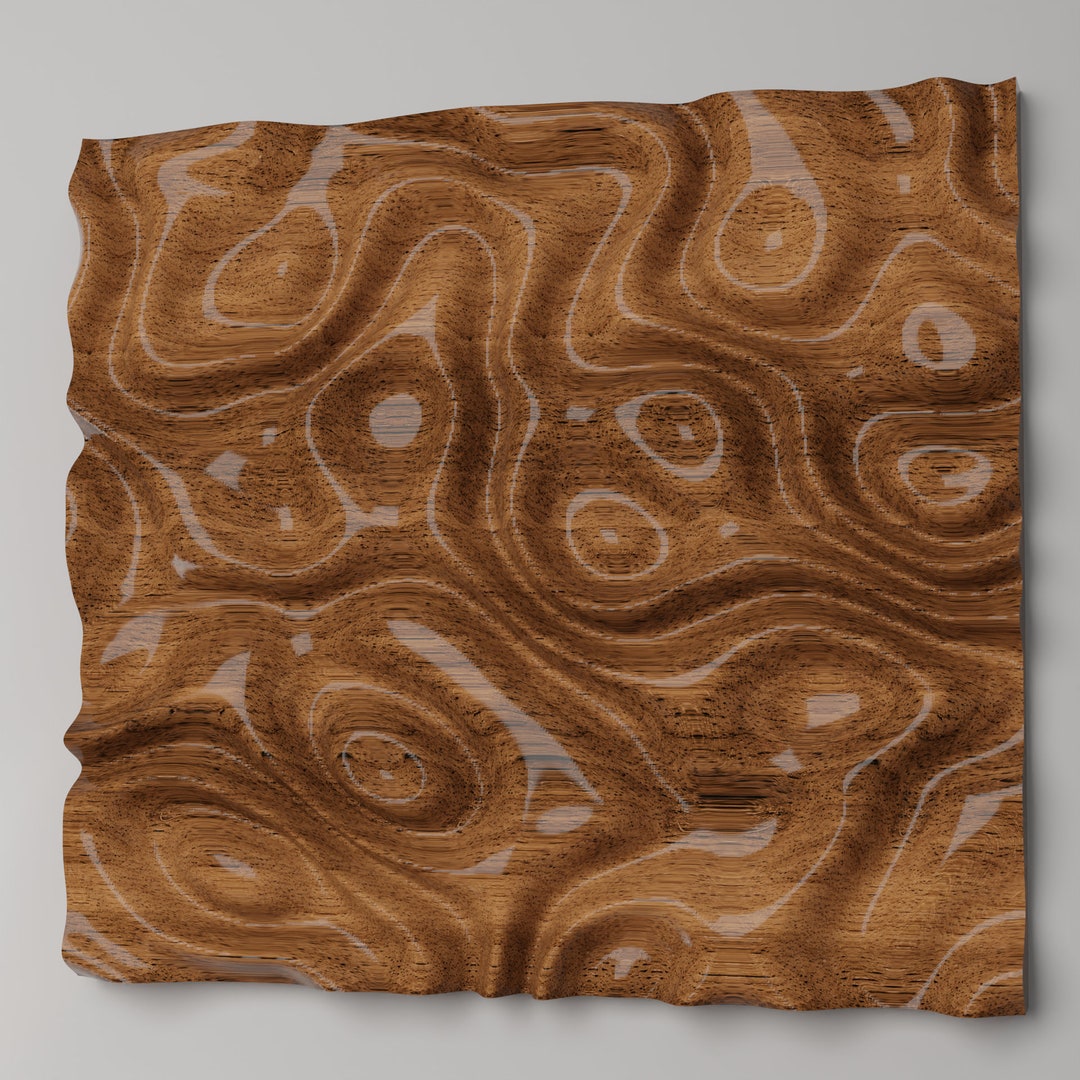 3D Wall Panel Design File Dimensional Wall Art CNC Stl File Carved Wood ...