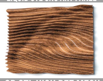 Gewelltes 3D Wandpaneel Design: Geschnitztes Holz CNC STL File (Instant Download)