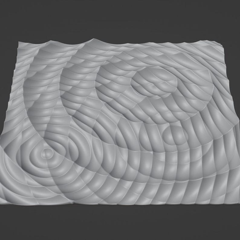 Water Ripple Panel Cad Water Ripple 3D Wall Panel Design: CNC STL File (digital Download) - Etsy