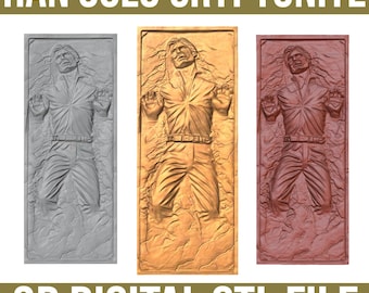 Han Solo Carbonite: Star Wars 3D STL Modell (Digitaler Download)