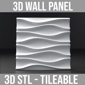 Puede incluir: Panel de pared 3D blanco con un patrón de ondas. El panel es enlosable y se puede utilizar para crear un aspecto único y moderno en cualquier habitación.