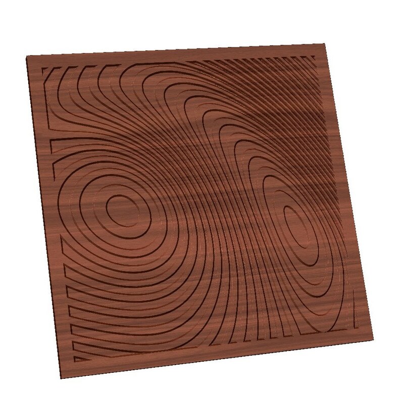 Topographic Vectric Vcarve Pro File Vector Patterns 04 for CNC V