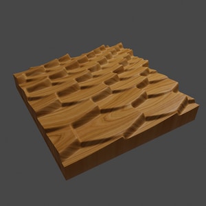 Scales 1: Digital STL relief file for CNC 3D Printing Carving Woodwork Artistic Panel Carveco Maker Vectric VCarve Easel Fusion 360