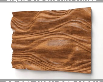3D welliges Wandpaneel STL Datei: CNC geschnitztes Holzdesign (Digitaler Download)