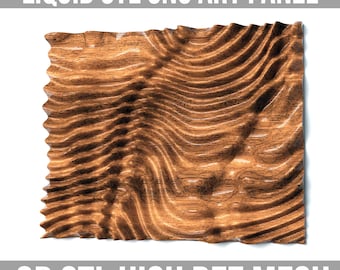 Gewelltes 3D Wall Panel Design: CNC STL Datei (Digitaler Download)