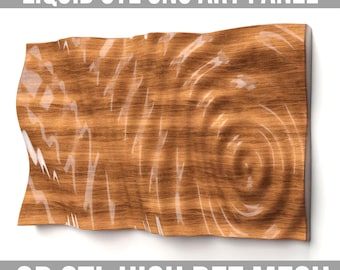 Gewelltes 3D Wall Panel Design: CNC STL Datei (Digitaler Download)