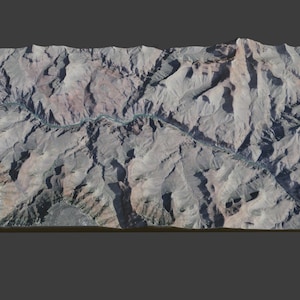 Grand Canyon USA - 3D Topografische STL File voor 3D printen, CNC carving, 3D modellering, architectuur