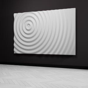 Water Ripple Panel Cad 3D Water Ripple Wall Panel Design: CNC Carved Wood Relief (STL File) - Etsy