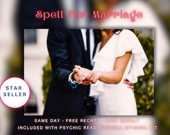 Marriage Spell: Included With Psychic Reading.
