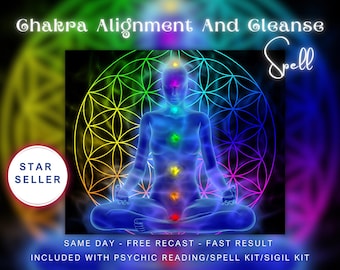 Chakra Alignment and Cleanse Spell: Included With Psychic Reading.