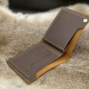 Cartera de cuero personalizada, billetera de cuero plegable, billetera de regalo del día del padre, billetera de cuero de regalo de papá, billetera de hombre con clase personalizada