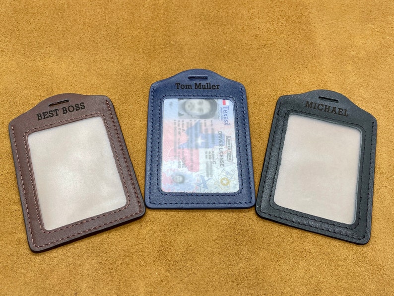 Personalized ID BADGE HOLDER Teacher Badge Staff Badge Etsy