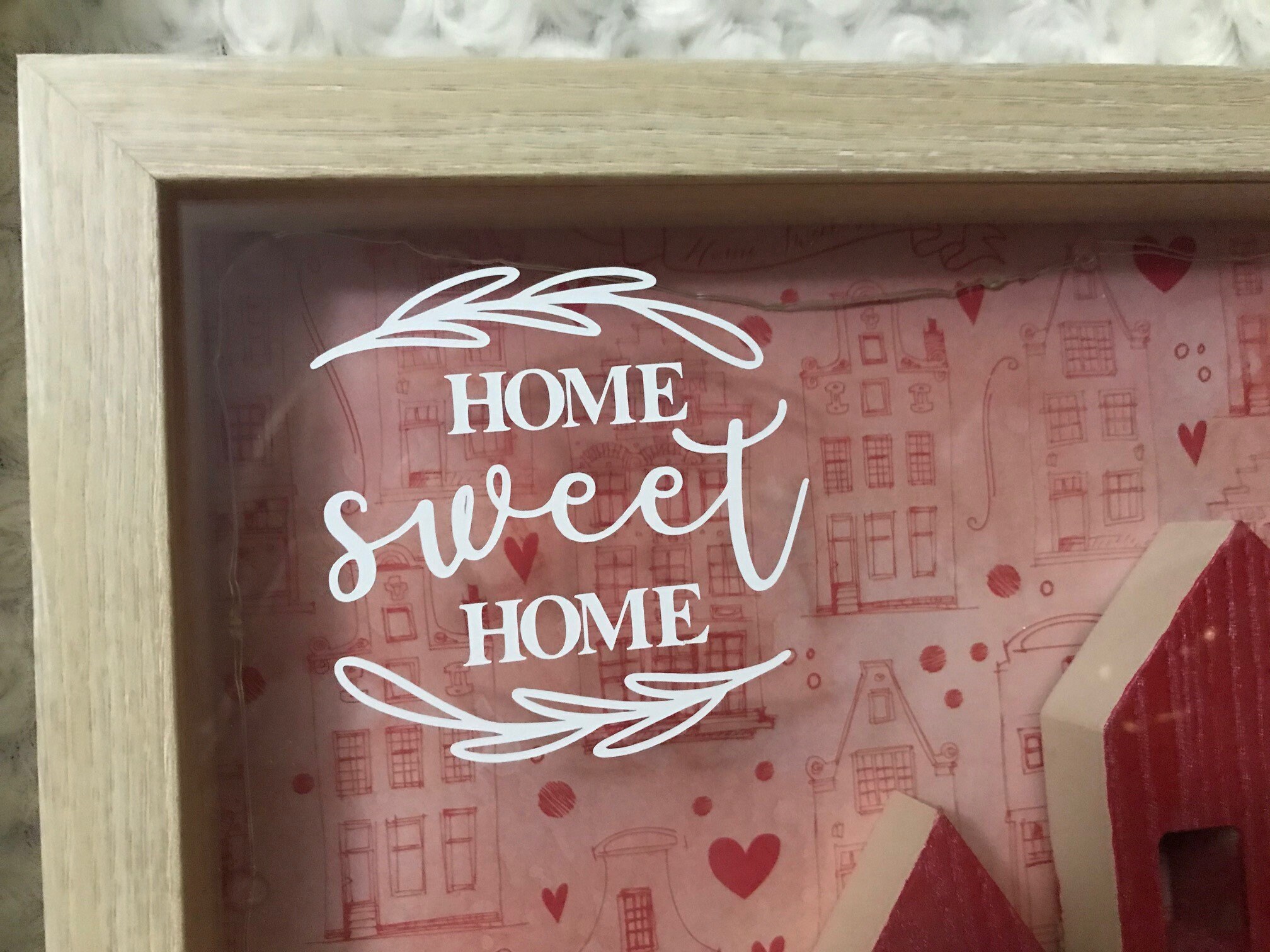 Home Sweet Home Shadowbox With Battery Operated Lights Etsy