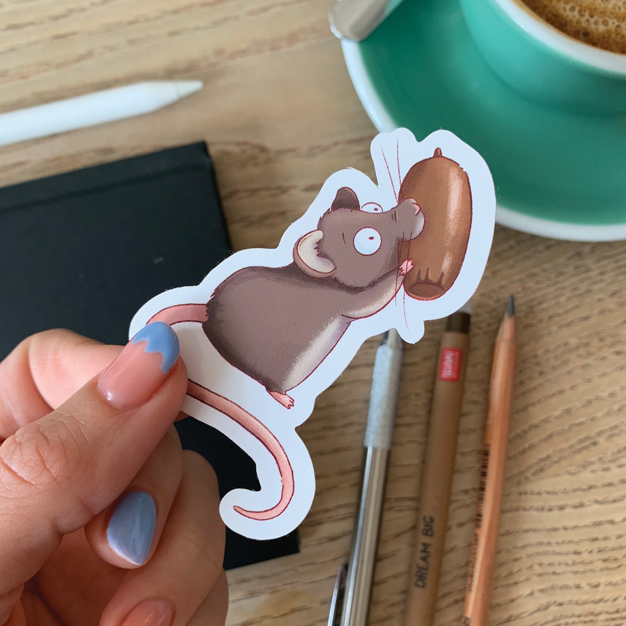 Mouse Hunter Sticker Cute Mouse Vinyl Sticker/ Kawaii Mice Stickers, Gifts for Mice Lovers ...